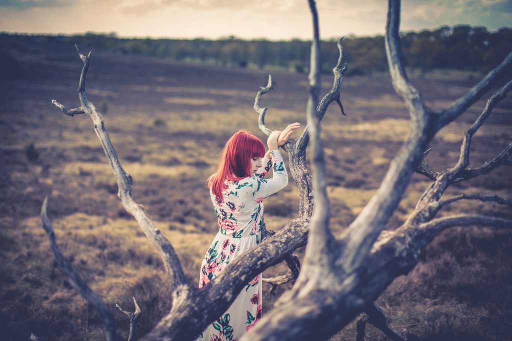 Mit Tanja in der Lüneburger Heide zum Fotoshooting